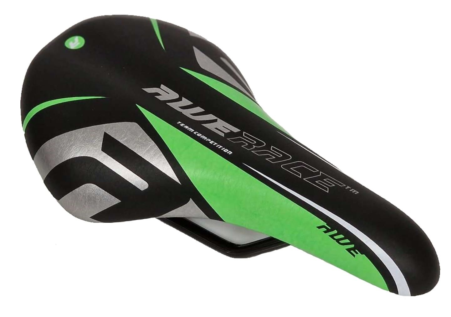 AWE® Junior MTB Bike Saddle Green/Pink/Black or Pink/Black/Silver