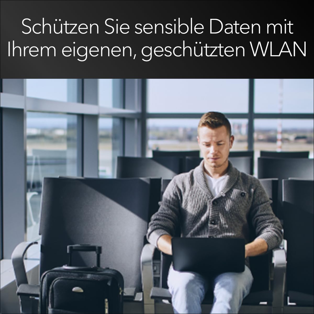 NETGEAR Nighthawk M3 – Mobiler 5G Router mit WiFi 6, bis zu 2,5 GBit/s – SIM-Steckplatz entsperrt – Tragbarer WLAN-Hotspot für Private/geschäftliche Nutzung – 5G/4G MiFi – AX3600, 32 Geräte (MH3150) 4