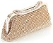 Yuenjoy Womens Dazzling Rhinestone Clutch Purse Evening Bags (Gold)