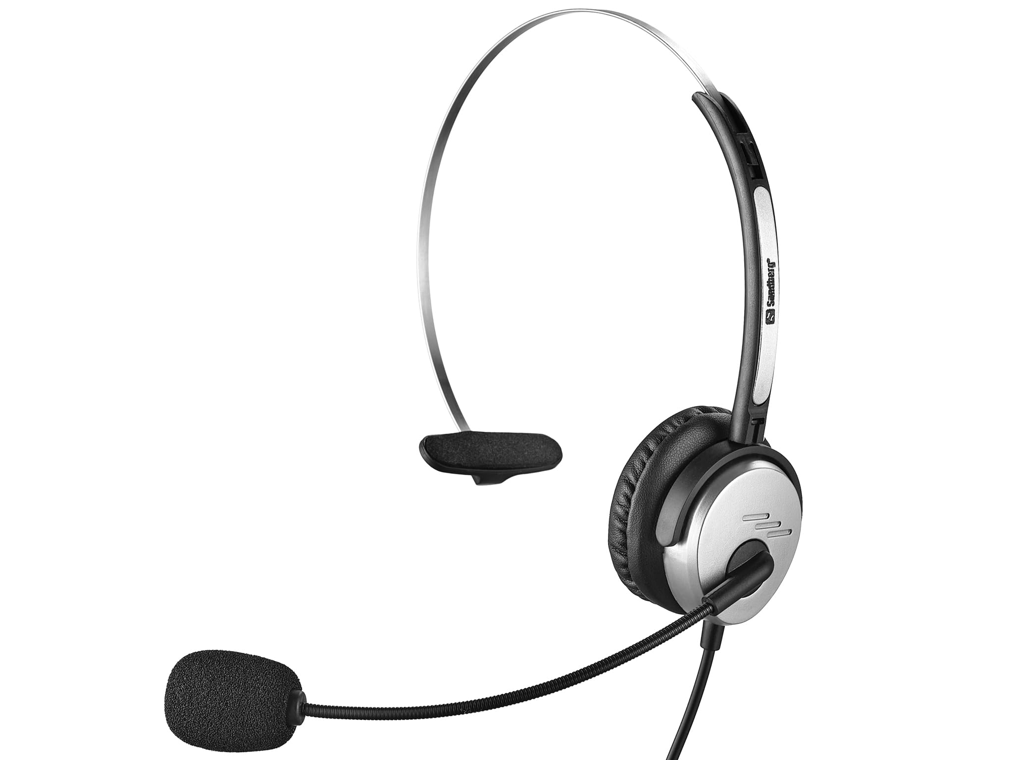 Sandberg MiniJack Mono Headset Saver MiniJack Mono Headset Saver 326-11 (MiniJack Mono Headset Saver, Headset, Headband, Office/Call Centre, Black, Silver, Monaural, Rotary)