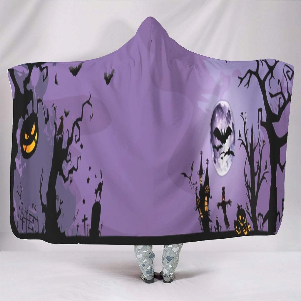 CATNEZA Manta con capucha para Halloween, original, cómoda, retro