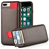 iPhone 7 Plus Leather Case, iPhone 7 Plus Wallet Case, LAMEEKU Protective iPhone 7 Plus Card Holder case with Credit Card & ID Card Slot, Shockproof Cover for Apple iPhone 7 Plus 2016 5.5