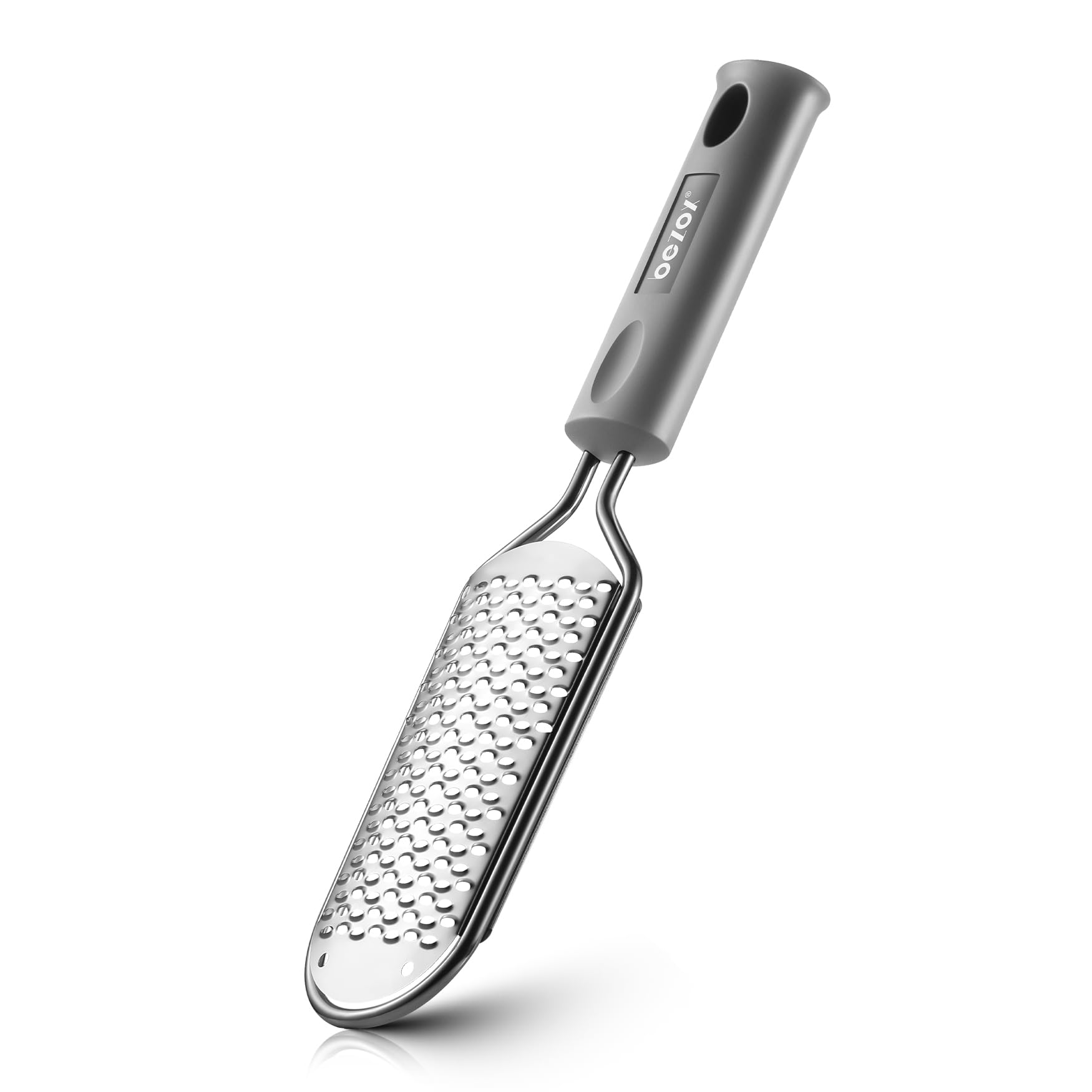 BEZOX Pedicure Foot File Foot Scraper For Hard Skin (XL Size) -Hard Skin Remover Used on Wet or Dry Feet- Huge Plane Surface Foot scrubber For Soft & Smooth Heels(Grey)