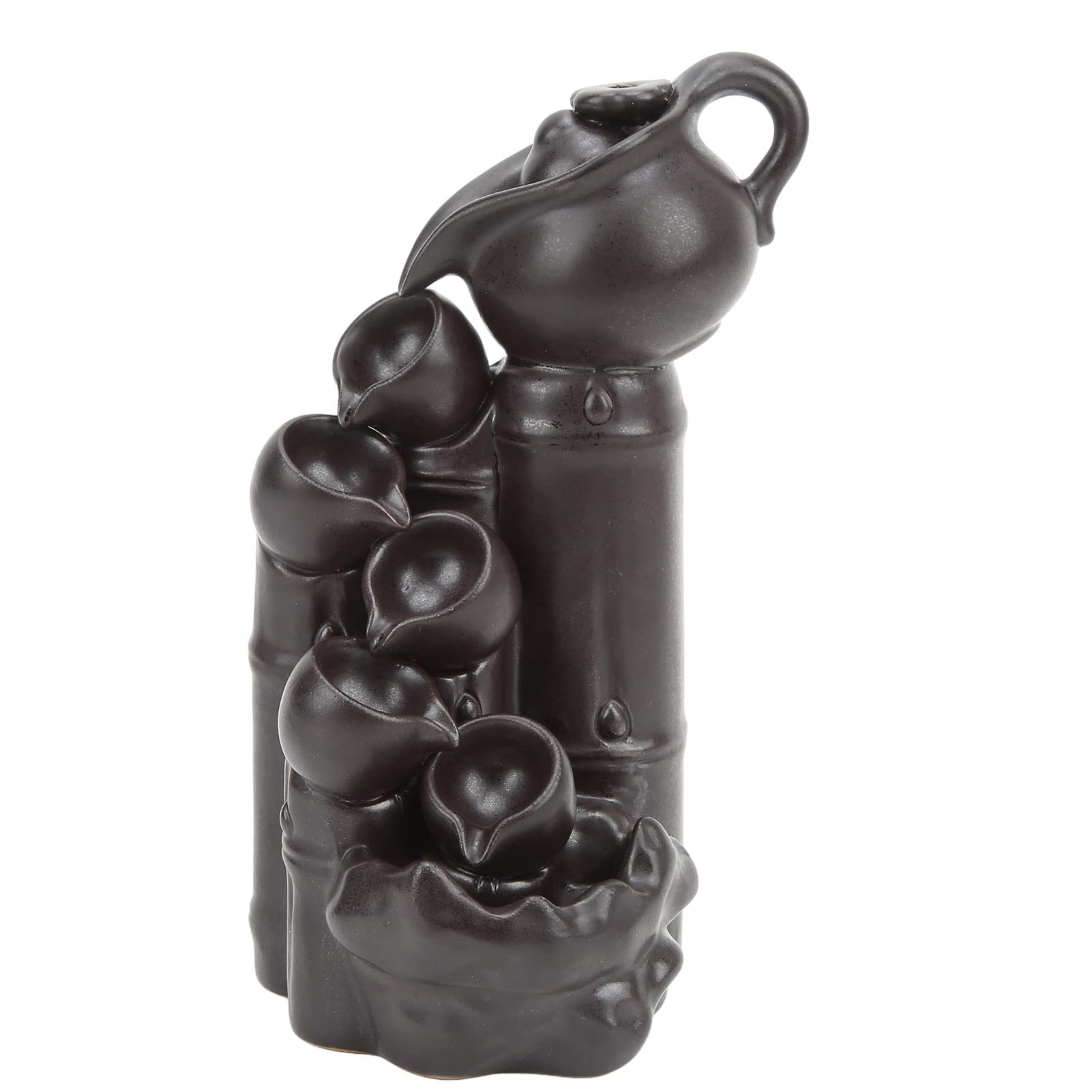 Waterfall Smoke Incense Burner, Teapot Design Serene Ambience Relieve Anxiety Aid Sleeping Widely Application Incense Burner for Cooking Tea Boiling