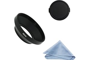 SIOTI 43mm Lens Hood, Matte Treatment Inside, Aluminum Material, Compatible with All Camera Lens S/C/N/F/O/P etc.(43mm)