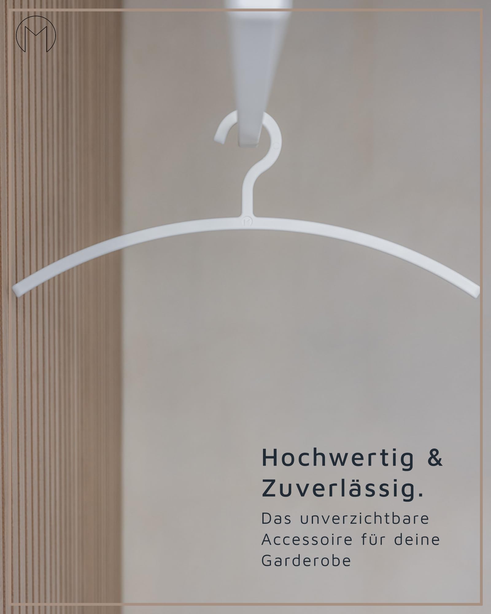 Metallbude Kleiderbügel FAY 6er Set Schwarz - Leicht, Platzsparend, rutschfest, Stabil Kunststoff Hangers - Modern Clothes Hanger Design for Garderobe - Bügel 46 cm 2