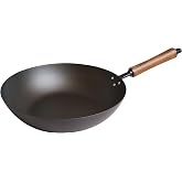 Joyce Chen Classic Series 12-Inch Preseasoned Carbon Steel Stir Fry Pan