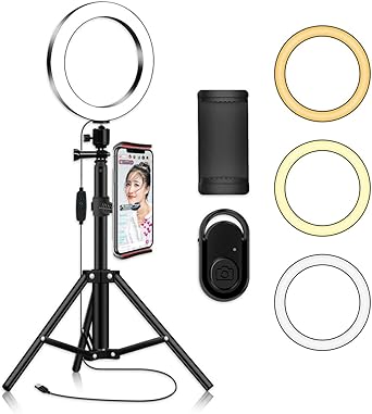 Ring Light with Tripod Stand Phone Selfie Kit