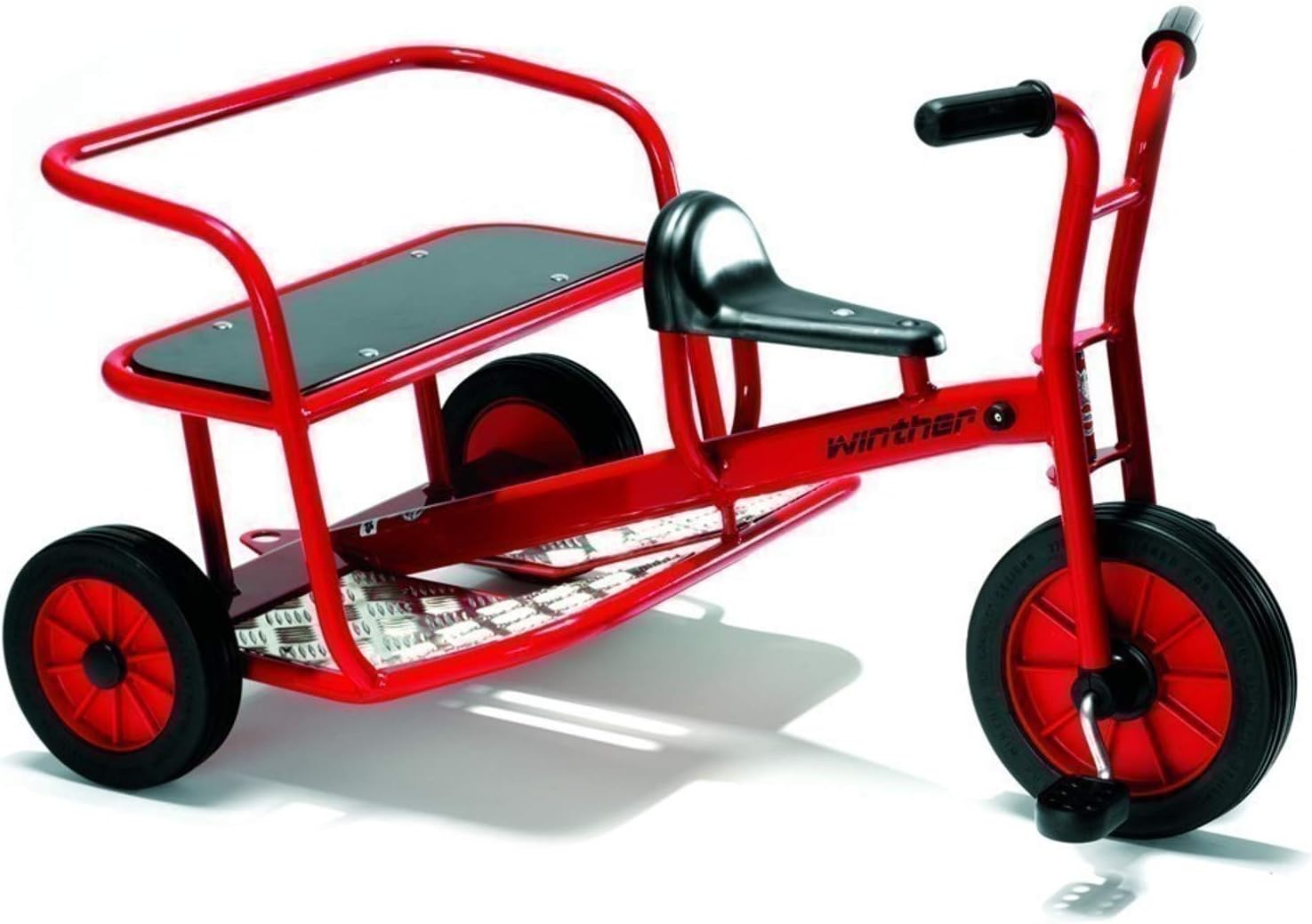 Winther Mini Viking Twin Taxi Trike, Ages 4+, Unisex, Medium, 620 x 960 x 960 mm, 75 kg Max Weight, Viking Theme