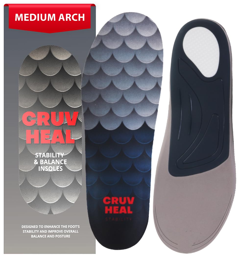 Photo 1 of (2025) Premium Medium Arch Insoles for Ultimate Support - Plantar Fasciitis - Comfort for Foot Pain Relief - Anti-Fatigue - Orthotic Shoe Sole Inserts Men Women Standing All Day (Gray, M)