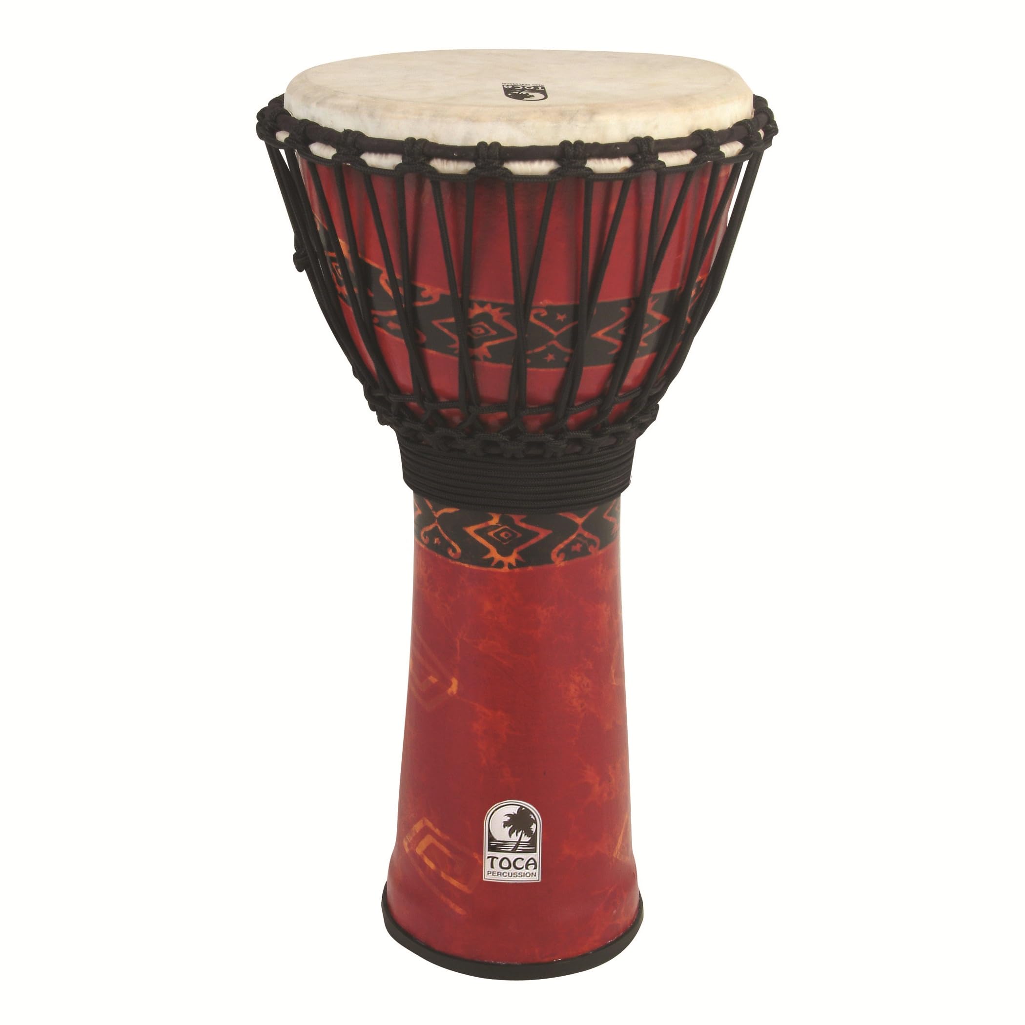 Toca SFDJ-10RP 10-Inch Freestyle Djembe - Bali Red โ image 1