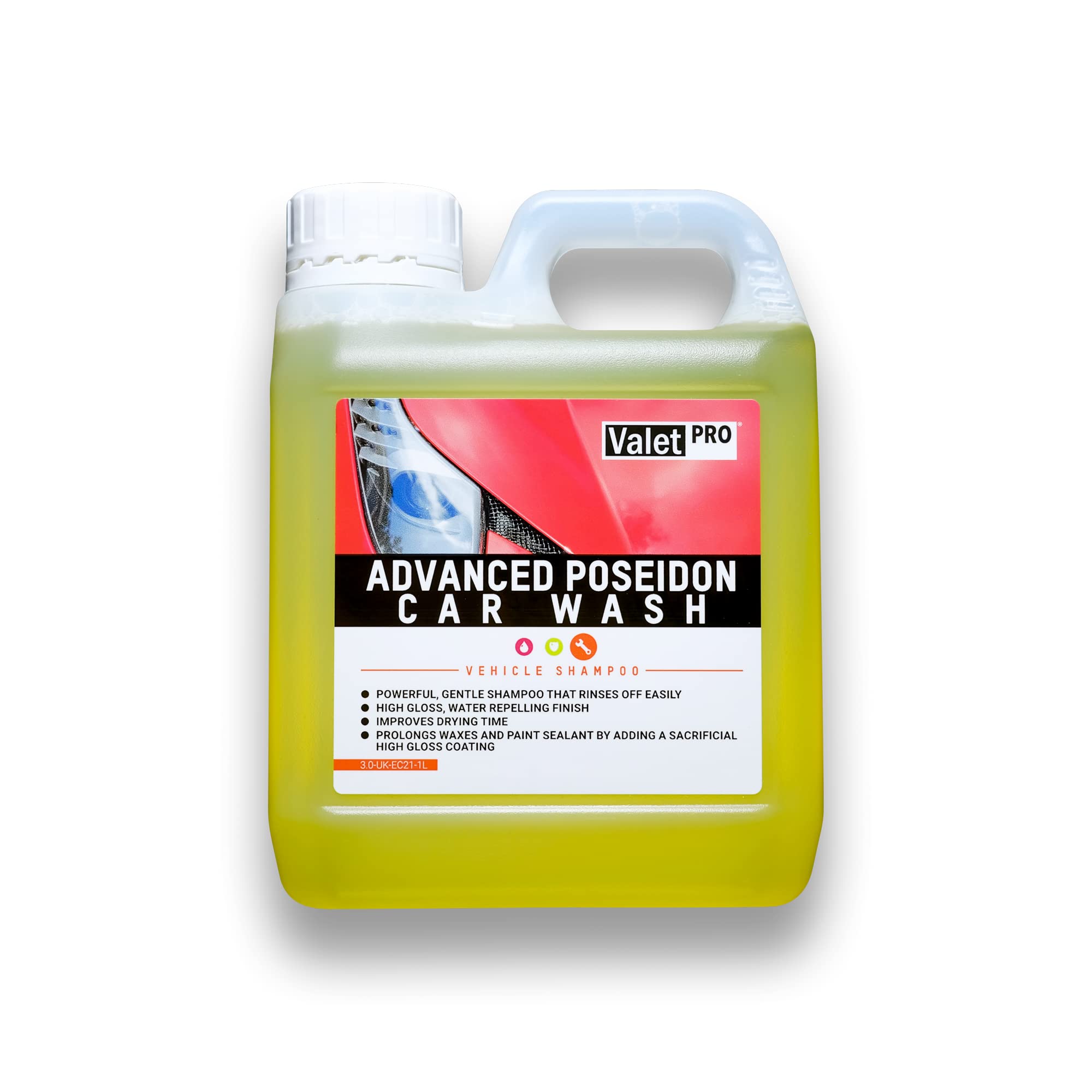 ValetPRO Advanced Poseidon Car Wash - Removes dirt, grime and leaves a protective gloss - 1L