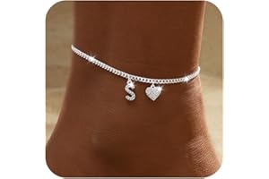 Amicon Gold Anklets for Women Waterproof 14k Plated Gold Layered Ankle Bracelets for Women Trendy Cute Simple Anklets Beach summer Jewelry Minimalist Gift for Women