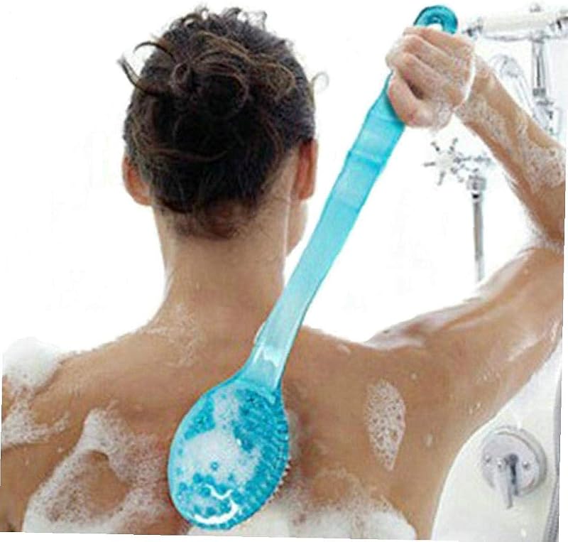 BYFRI Plastic Back Scrubber Long Handle Shower Brush Exfoliation Accessories