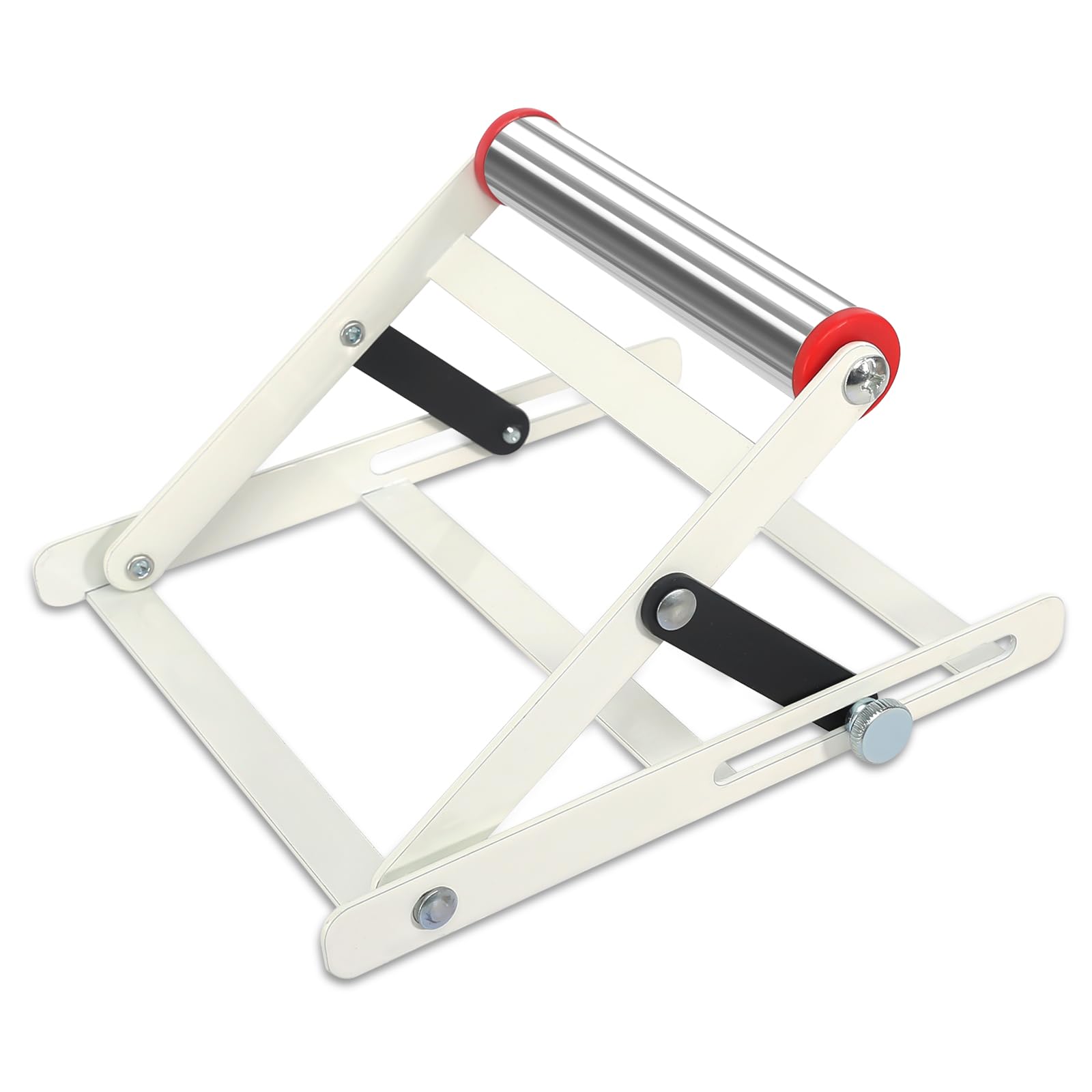 TXPZOH Adjustable Cutting Machine Support Frame Table Saw Stand with Roller Height Adjustable 55-135mm Metal Cutting Machine Work Support Stand Foldable Metal Cutting Machine Attachment