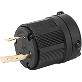 NEMA L5-30 125V 30A Twist Lock Plug, 3 Wire Electrical Plug Connector, Twist Lock Electrical Plug, Twist Lock Male Plug USA 3