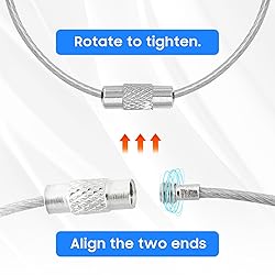 DFTOA-30 Pack 6 inch Extendable Wire Keychain