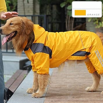 Amazon 犬用レインコート 大型犬のレインコートajustableペット防水服ストリップ反射型2色で軽量レインジャケットポンチョパーカー ペットレインコート 色 Orange Size S Recommended 18 30 Kg Haifengq Pe レインコート ライフジャケット 通販 Amazon 犬用レインコート 大型犬のレインコートajustableペット防水服ストリップ反射型2色で軽量レインジャケットポンチョパーカー ペットレインコート 色 Orange Size S Recommended 18 30 Kg Haifengq Pe レインコート ライフジャケット 通販