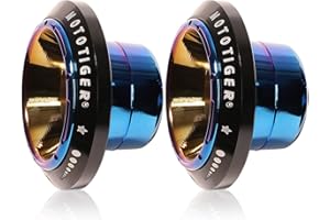 Tongze Motorcycle Frame Slider: Scooter Frame Sliders for Front Fork CNC Aluminum Wheel Frame Slider for Motorbike Motorcycle Frame Sliders Crash Protector 2 Pack (Blue & Black)