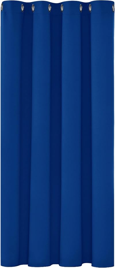 Deconovo Solid Blackout Curtain Eyelet 52x54 Royal Blue One Panel