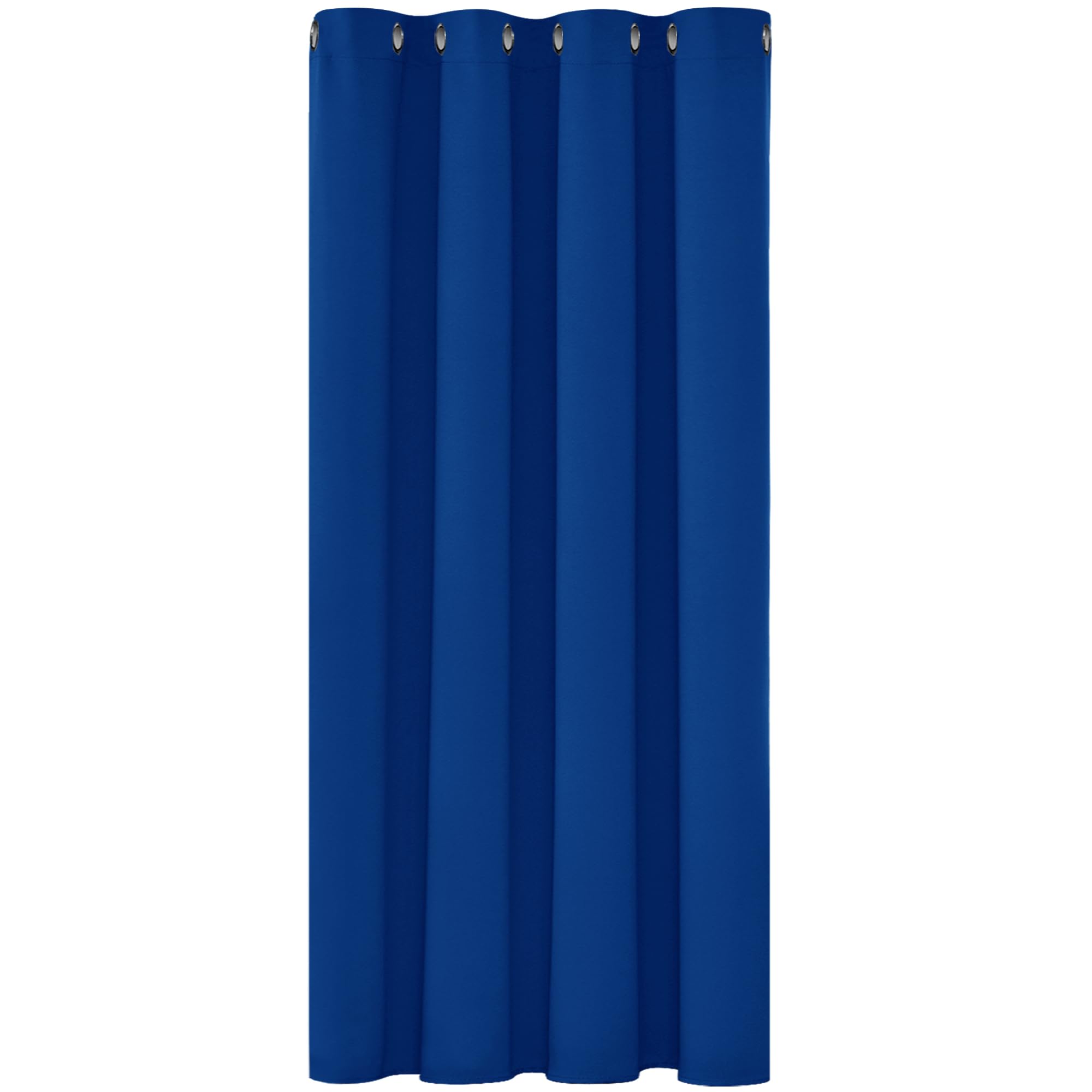 Deconovo Solid Blackout Curtain Eyelet Thermal Insulated Ring Top Curtain for Bedroom 52"x 54" Royal Blue 1 Panel