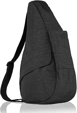 Amazon ヘルシー バック バッグ Healthy Back Bag テクスチャード ナイロン ボディバッグ Mサイズ Black 6104 Bk バッグ スーツケース