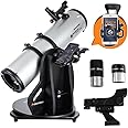 Celestron 22482 StarSense Explorer 150mm Tabletop Dobsonian Smartphone App-Enabled Telescope Works with StarSense App to Help You Find Nebulae, Planets & More – iPhone/Android Compatible