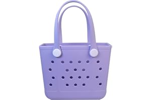 Addoklm Lightweight Extra large Rubber Beach Bag Small mini Tote Bag for Gym Waterproof medium Open Handbag for Pool Sports