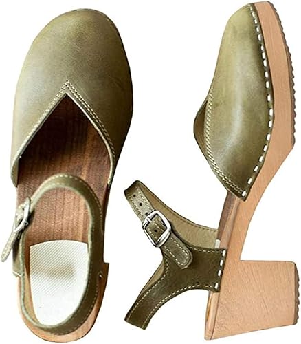 womens wooden clog sandals