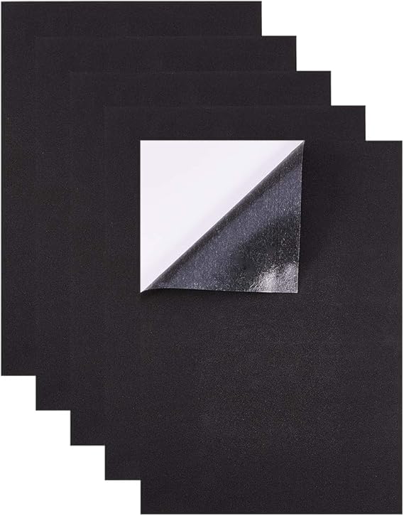 BENECREAT 10PCS 1mm Thick SelfAdhesive Foam Sheet 8.3x11.8 Insulation