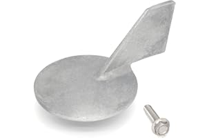 QuickMarine 688-45371-01 Boat Motor Trim Tab Anode with Bolt for Yamaha 50-90 HP Outboard Models replaces 67F-45371-00 6K5-45371-00 Marine Engine