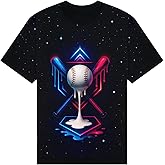 Sports Drip Shirt for Boys Girls Youth Neon Streetwear Tee for Kids and Teen Fans Everyday Game Day Wear