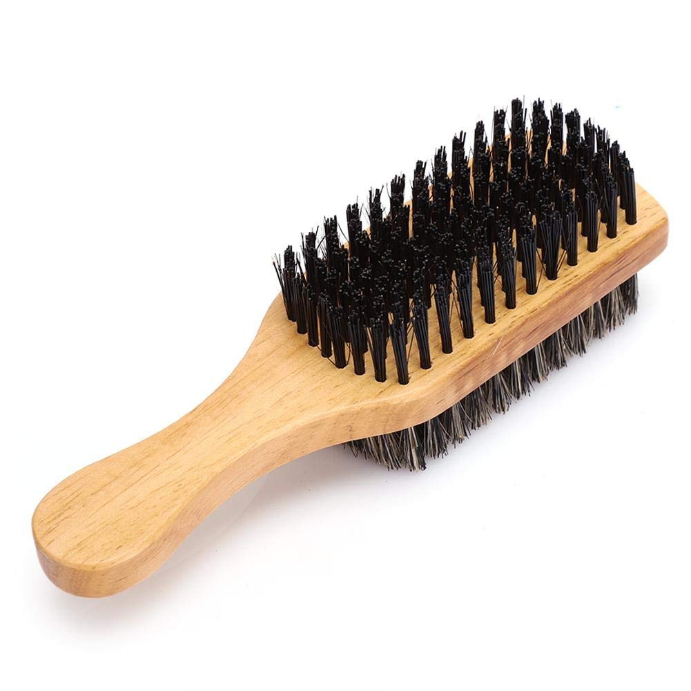 Men'S Beard Brush, Bristles And Nylon Face Beard Clean