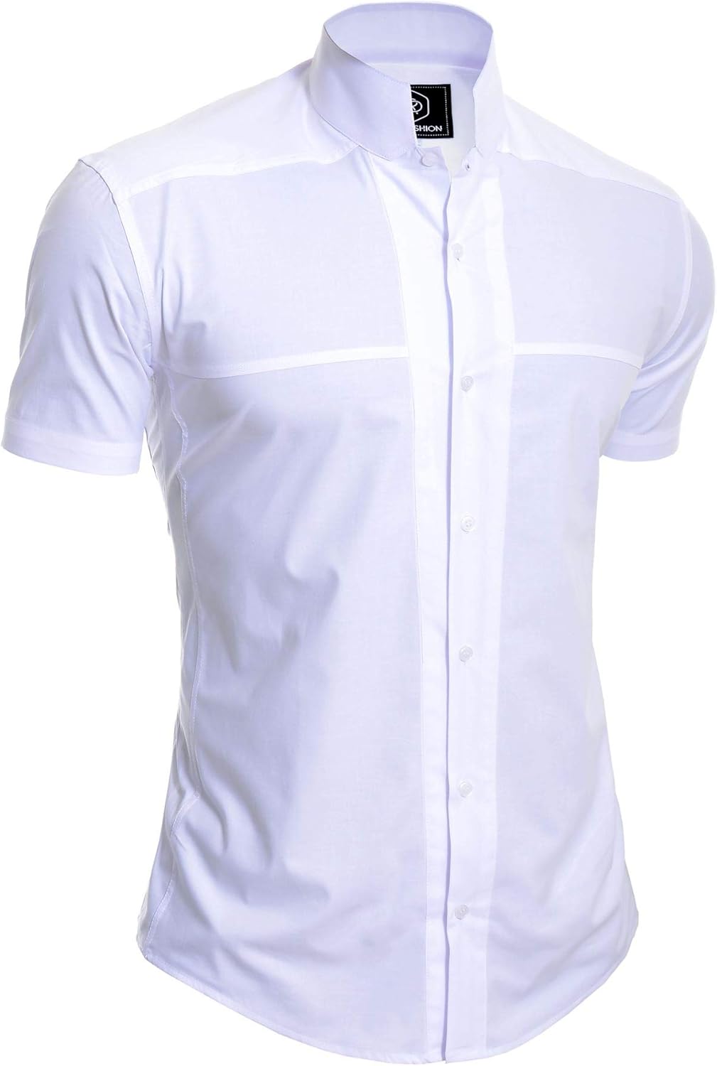 collarless formal shirt