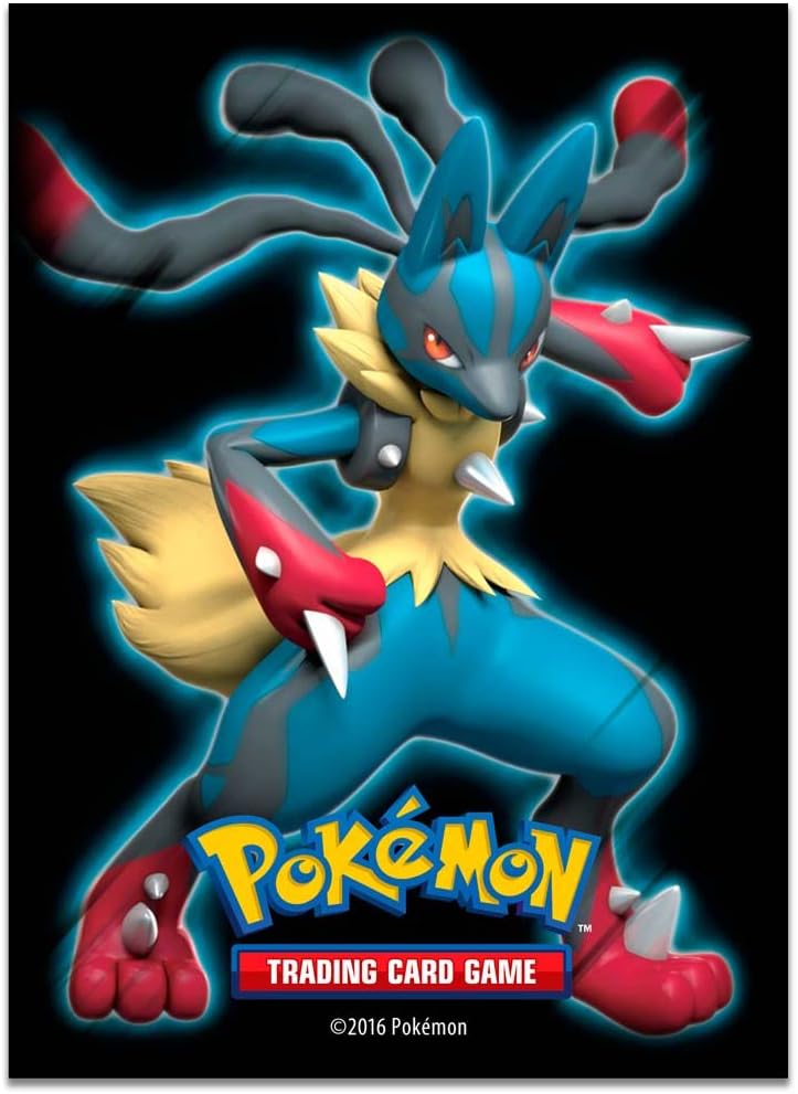 Pokemon 65 Deck Protector Sleeves Mega Lucario - POK76012