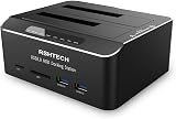 RSHTECH Dual Bay SATA HDD SSD Docking Station USB 3.0 SD Card Clone 16TB view 1