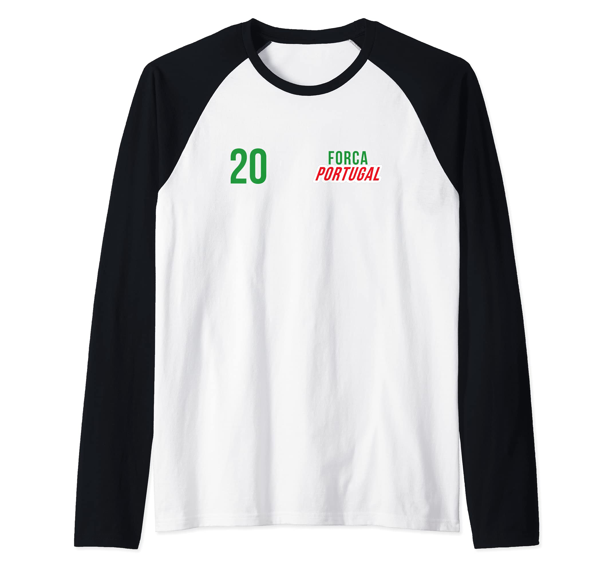 Flag Portugal Raglan Baseball Tee