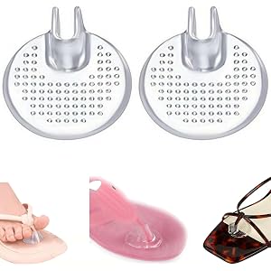 Silicone Toe Protectors for Flip Flops Clear Gel Thong Sandal Cushions Self Adhesive Invisible Anti Slip Foot Pads with Massa