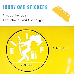 Augeny Funny Car Fuel Tank Sticker, EF Logo