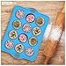 Crystal Bake SteelRim Silicone Muffin & Cupcake Baking Pan - 12 Cup - Blue