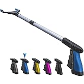 FitPlus PowerGrip T9, Grabber Tool, Wide Jaw, Foldable, Steel Cable, with 96 Grip Points for Firm Grip, 32" with Magnet,