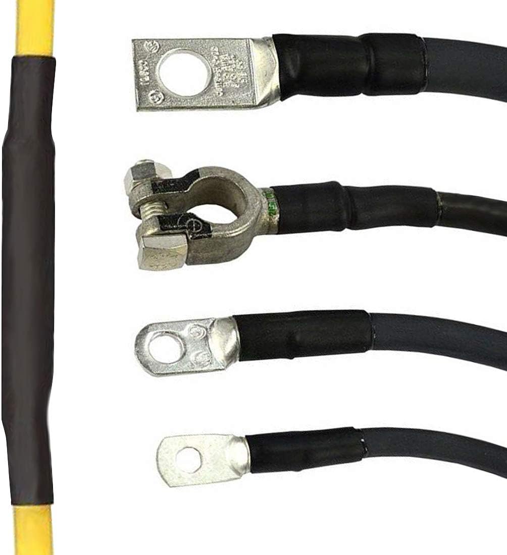 3:1 Shrink Ratio Dual Wall Heat Shrink Tubing Heat Activated Adhesive Glue Lined Marine Shrink Tube Wire Sleeving Wrap Protector Black 5Ft 25mm (1”) - Image 3