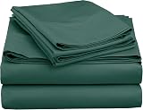 MOONLIGHT20015 Super King Duvet Cover Set Emerald Solid Microfiber 2 Pillowcases view 8