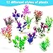 CousDUoBe 12 Pack Artificial Aquarium Plants, Fish Tank Decorations Home Décor（4.5 to 5 inches Tall）