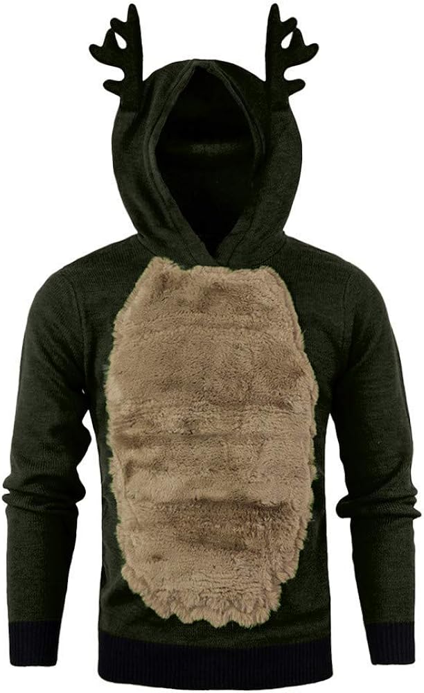 Reindeer christmas hoodie Clearance