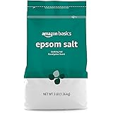 Amazon Basics Epsom Salt Soaking Aid, Eucalyptus Scented, 3 Pound (Pack of 1) (Previously Solimo)