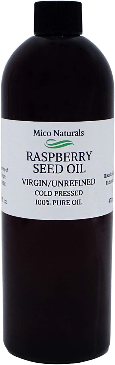 Raspberry Seed Oil Virgin/Unrefined Cold Pressed Natural 16 fl. oz. by Mico Naturals