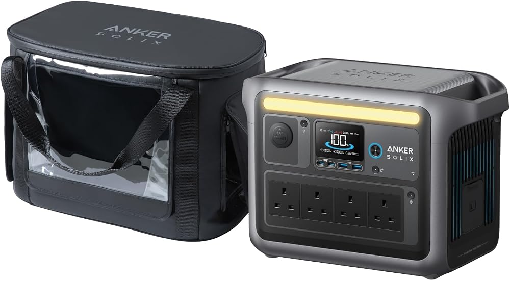 Anker SOLIX C1000 Portable Power Station 1056Wh IP54 Carrier 1800W