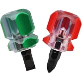 Cionyce 2 Pcs Ultra Short Screwdriver Set | Insulated Magnetic Blades, Cross and Flat Head, For Sewing Machine Repair, Electronics, Tight Spaces, Precision DIY Project