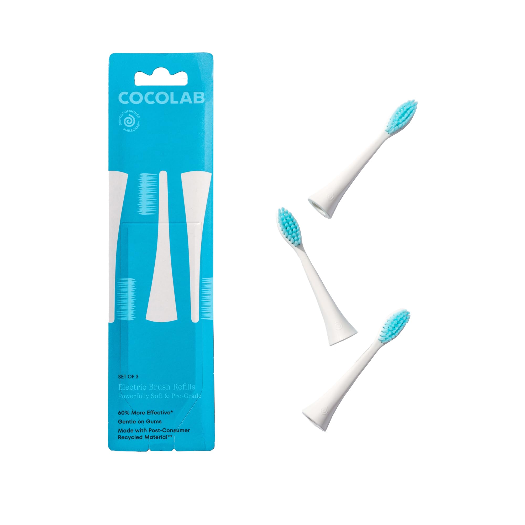 Photo 1 of Cocolab Electric Brush Refills, Ultra-Sensitive & Soft, 3-Pack Replacement for Sonicare, Experience Superior Clean, Electric Toothbrush Brush Heads